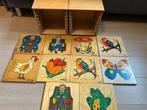 Puzzelkasten met puzzels, Ophalen of Verzenden, Zo goed als nieuw, 25 tot 50 cm, Minder dan 100 cm