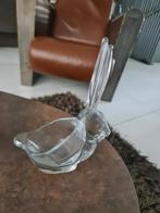 Glazen Konijn Decoratie, Gebruikt, Wit, Ophalen of Verzenden, Glas