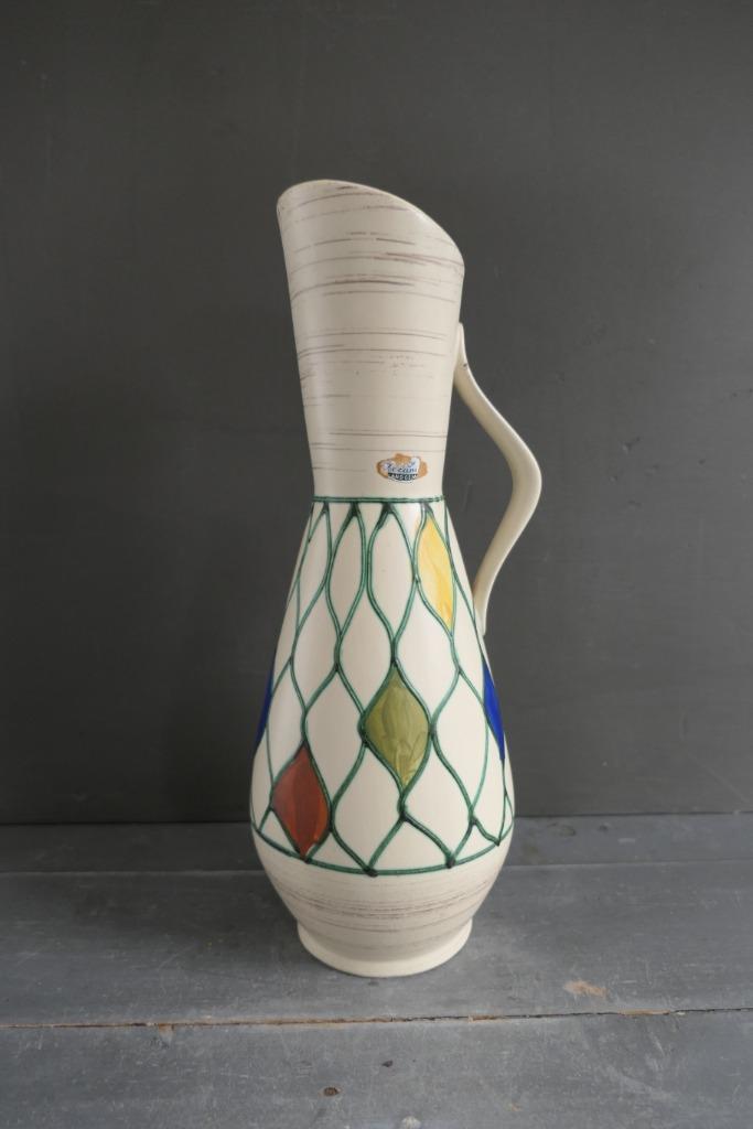 Vintage grote Bay Keramik vaas 247 40 Bodo Mans, Antiek en Kunst, Antiek | Vazen, Verzenden