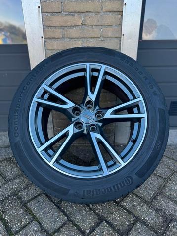 Audi (Q5) Velgen set 4x met (Conti) zomerband 235/55 R19 beschikbaar voor biedingen