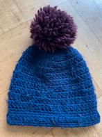 Muts skimuts jongens ski blauw met bolletje maat m 4, Ophalen of Verzenden, Zo goed als nieuw, Jongen, Muts