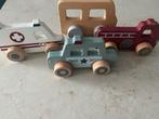 Little Dutch Houten Auto's  - Brandweer, Ambulance, Politie, Kinderen en Baby's, Speelgoed | Speelgoedvoertuigen, Ophalen of Verzenden