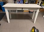Sidetable wit met 1 lade, Huis en Inrichting, Ophalen, 100 tot 150 cm, Zo goed als nieuw, 25 tot 50 cm