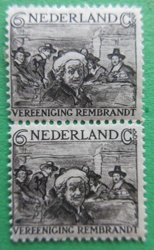 Nederland NVPH 230 Rembrandt  paar 1930 ongebruikt, Postzegels en Munten, Postzegels | Nederland, Postfris, T/m 1940, Verzenden