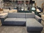 Bankstel met lounge donker grijs., Ophalen of Verzenden, Zo goed als nieuw, Stof, Loungebank