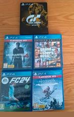 PS4 Games - Gran Turismo, GTA V, Uncharted, Horizon, FC24, Spelcomputers en Games, Games | Pc, Online, Gebruikt, Overige genres