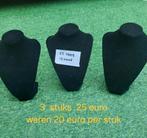 Zwart fluweel. Maat staat erop, Hobby en Vrije tijd, Kralen en Sieraden maken, Verzenden, Zo goed als nieuw, Kraal