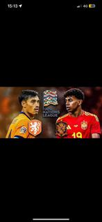 2 Nederland-Spanje (Spaanse vak), Tickets en Kaartjes, Losse kaart, Twee personen, Maart, Nederlands elftal