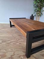 Salontafel ( combi van teakhout en staal), Ophalen