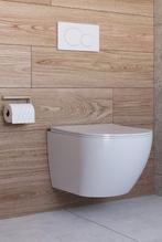 Nieuw wandcloset hangtoilet wc randloos verkort keramiek wit, Doe-het-zelf en Verbouw, Ophalen of Verzenden, Nieuw, Toilet