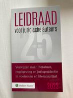 Leidraad voor juridische auteurs, Nieuw, Wolters Kluwer, Alpha, HBO