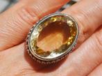 Vanoli 925 zilveren ring met citrien maat 17,25 en 18,25, Sieraden, Tassen en Uiterlijk, Ringen, Daiva1973@hotmail.com, Vanoli