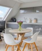 Massief Eiken Tafel + 4 Tenzo Kuipstoelen, Huis en Inrichting, Tafels | Eettafels, Ophalen, Gebruikt, 50 tot 100 cm, Vier personen