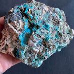 Chrysocolla op matrix, Verzamelen, Mineralen en Fossielen, Ophalen of Verzenden, Mineraal