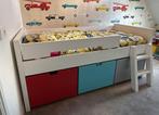 Halfhoog bed met grote opberglades van Bopita, Kinderen en Baby's, Ophalen, Zo goed als nieuw, Halfhoogslaper
