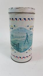 Brocante blik Van der Meulen's Beschuit, Hallum. 5A8, Ophalen of Verzenden, Gebruikt, Koek(jes)