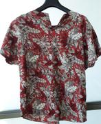 Vintage rood/grijs blousje, Vintage, Ophalen of Verzenden, Zo goed als nieuw, Rood