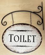 Toilet wc uithangbord van metaal reclamebord wandbord deco