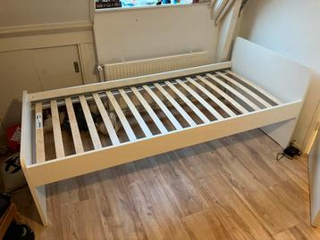 Slakt bedframe 90x200 met lattenbodem + matras - afbeelding 8