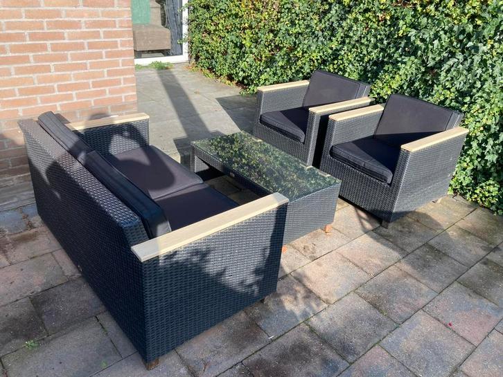 Tuinset / loungeset Jan des Bouvrie, Tuin en Terras, Tuinsets en Loungesets, Zo goed als nieuw, Bank, Ophalen