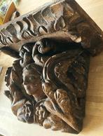 engelenhoofd en acantusbladeren, 18e eeuw, Antiek en Kunst, Kunst | Beelden en Houtsnijwerken, Ophalen