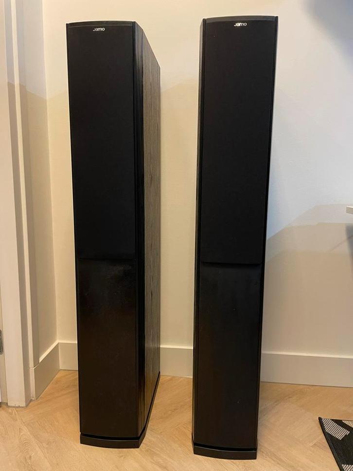 Jamo S628 speakerset met S62 CEN center speaker, Audio, Tv en Foto, Luidsprekers, Gebruikt, Front, Rear of Stereo speakers, 120 watt of meer