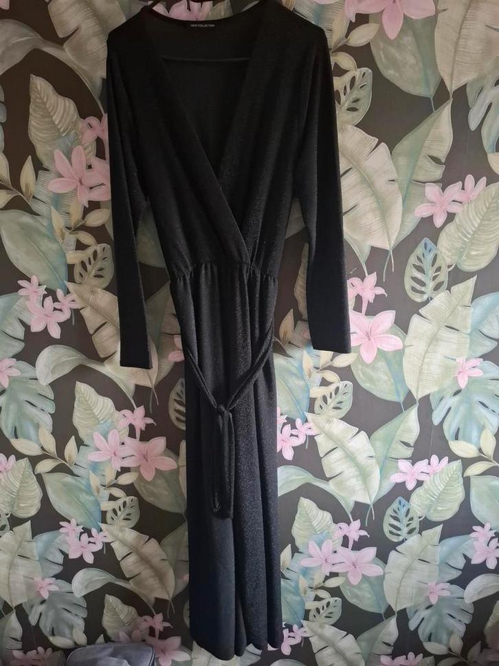 Zwarte glitter jumpsuit, Kleding | Dames, Jumpsuits, Zo goed als nieuw, Maat 38/40 (M), Zwart, Ophalen of Verzenden