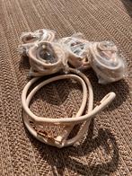 🌟Trendy hondenriemen champagne kleur met gouden elementen, Ophalen of Verzenden, Nieuw, Hondenriem