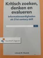 Kritisch zoeken, denken en evalueren - Noordhoff, Boeken, Studieboeken en Cursussen, Ophalen, Gamma, Zo goed als nieuw, HBO