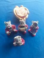 4 beeldjes katten orkest, Ophalen of Verzenden, Zo goed als nieuw