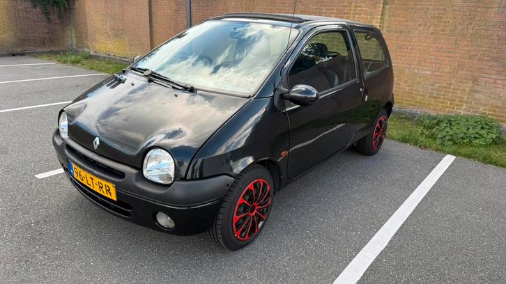 Renault Twingo 1.2 2002 open dak Zwart, Auto's, Renault, Particulier, Twingo, Benzine, Euro 3, B, Hatchback, Handgeschakeld, Geïmporteerd