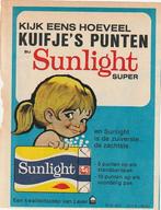 Retro reclame 1971 Sunlight zeep met Kuifje punten, Verzamelen, Verzenden, Overige typen