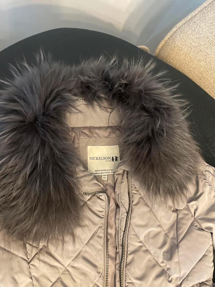Nickelson Meisjes Winterjas met Bontkraag Maat 140 NIEUW, Kinderen en Baby's, Kinderkleding | Overige, Nieuw, Meisje, Ophalen of Verzenden
