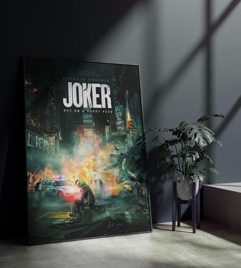 Uniek Glasschilderij | Movie poster The Joker - 4 sizes, Huis en Inrichting, Woonaccessoires | Schilderijen, Tekeningen en Foto's