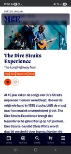 2 kaarten The Dire Straits experience., Tickets en Kaartjes, Twee personen, Hard Rock of Metal