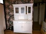 Landelijke Buffetkast - Wit, Huis en Inrichting, Kasten | Buffetkasten, Gebruikt, 100 tot 150 cm, Glas, Ophalen of Verzenden
