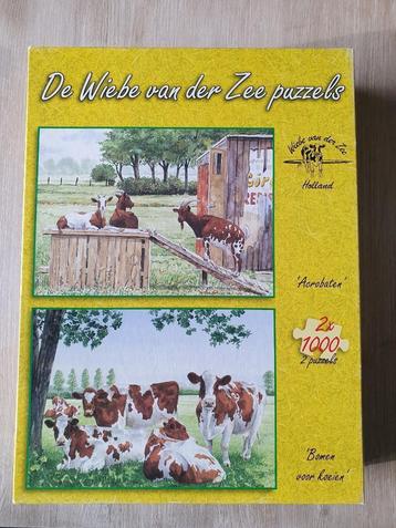 2 x Wiebe van der Zee puzzels ( 2x 1000) beschikbaar voor biedingen
