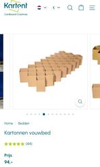 Kartonnen Bed 160x200 - Slechts 1x Gebruikt!, Ophalen, Overige materialen, Bruin, Tweepersoons