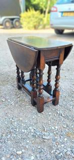 hangoor tafel bijzettafel sidetable vintage antiek sierpoot, Ophalen, Zo goed als nieuw, Hout, 60 cm of meer
