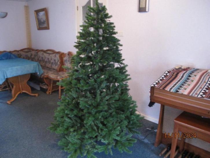 kwaliteits kunstkerstboom - h180 - intratuin - met lichtjes, Diversen, Kerst, Zo goed als nieuw, Ophalen
