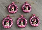 5 x AH Minnie Mouse kransjes (Disney), Ophalen of Verzenden, Mickey Mouse, Nieuw, Beeldje of Figuurtje