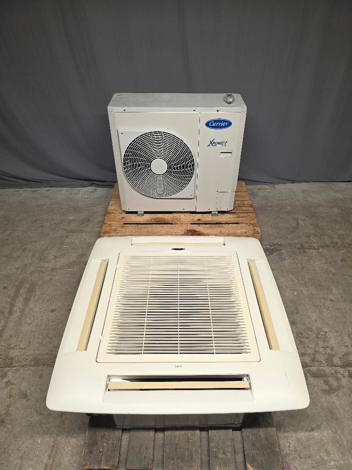 Carrier Xpower cassette airco warmtepomp inverter  7 kW, Witgoed en Apparatuur, Airco's, Refurbished, Plafondventilator, 100 m³ of groter
