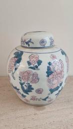 Vintage Chinese Gemberpot met Bloemen, Ophalen of Verzenden