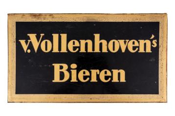 Zeer oude reclame van Vollenhoven's Bieren beschikbaar voor biedingen