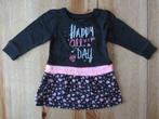 Zwart/roze jurkje Bakkaboe maat 62, Kinderen en Baby's, Babykleding | Maat 62, Ophalen of Verzenden, Zo goed als nieuw, Meisje