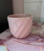 Bloempot roze, Rond, Nieuw, Ophalen of Verzenden, Aardewerk