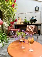 KWANTUM MILES lounge tuinstoel 4 stuks tuin stoel, Ophalen, 4 zitplaatsen, Kunststof, Gebruikt