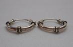 Zilveren oorringen unisex nr.595, Hangers, Verzenden, Zo goed als nieuw, Zilver