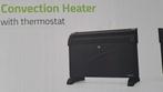 Nedis convector kachel met thermostaat, zwart,  tot 2000W, Huis en Inrichting, Overige soorten, Elektrisch, Nieuw, Ophalen of Verzenden