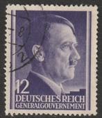 Generalgouvernement 1941  75 Hitler 12gr, Gest, Postzegels en Munten, Postzegels | Europa | Duitsland, Ophalen of Verzenden, Overige periodes